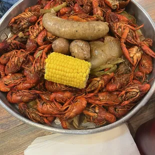 Crawfish Boil with Boudin