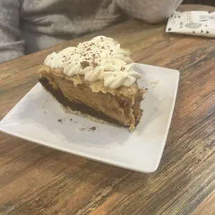 Peanut Butter Chocolate Ganache Pie Slice
