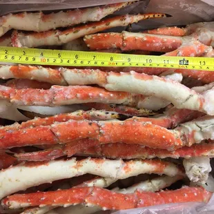 a pile of crab legs