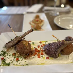 Lamb chop appetizer