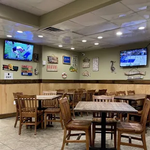 Dining area - loved their funny signs