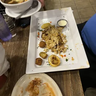 The snapper was delicious