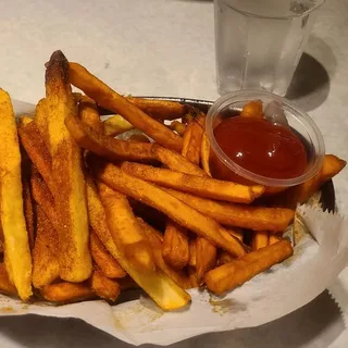 1/2 Sweet Potato Fries, 1/2 Cajun Fries