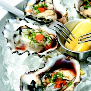 oysters and mussels, shellfish, oysters, food, mussels