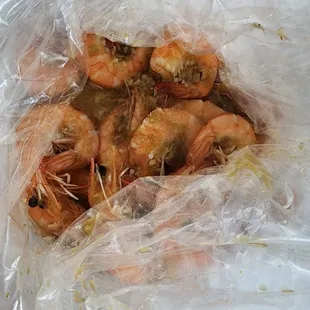Garlic butter shrimp