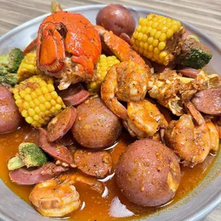 Seafood Deluxe ( Beef Sausages )