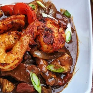 Shrimp, Chicken, and Tasso Ham Gumbo