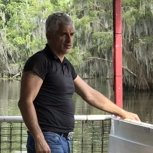 World Famous Photographer Mr. Gerard with "National Geographic" Taking Photos' in my touring area  for their Magazine