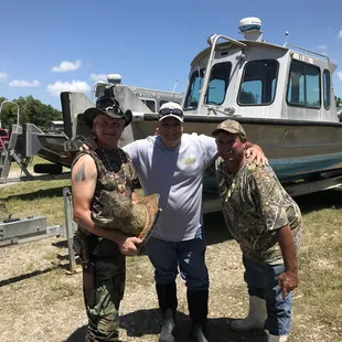 The "Turtle Man" is with Frenchy at Cajun Man's Swamp Tours