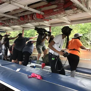 A Film Crew filming a TV reality Show