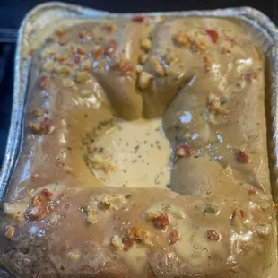 Crawfish Boudin King Cake