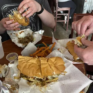 These po boys were amazing