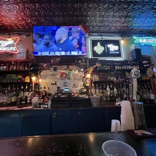the bar
