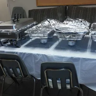 We cater Cajun style and soul food
