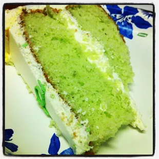 Pistachio cake.