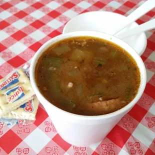 I surely love their gumbo!! It was hot and a little bit spicy, a lot of stuffs in it!! Two thumbs up!!