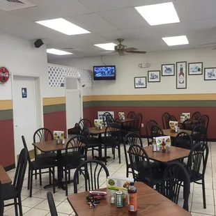the interior of a restaurant