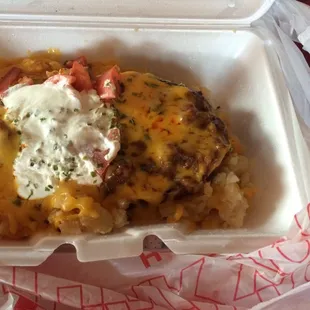 My. Brothers large chili cheese he said it was supreme!!