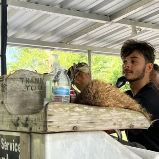 Tour Guide with Baby Aligator