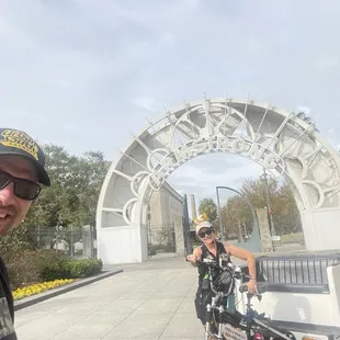 Cajun Queen teaching African American history at Congo Square and Louis Armstrong Park.
