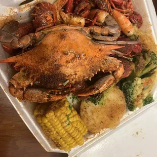 C5. One lb. Crawfish and 10 Piece Shell-on Medium Shrimp Combo