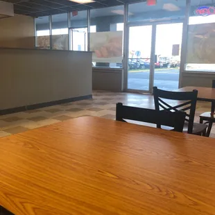 The dining area is HUGE!