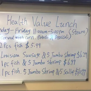 lunch special