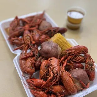 Crawfish By The Pound 1 Piece Potato 1 Piece Corn