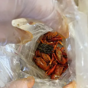 Boiled crawfish