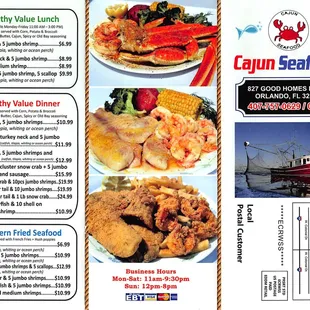 Menu as of January 23, 2016, page 1