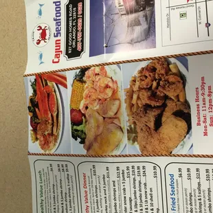 Special lunch and dinner.