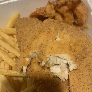 I had the F2. Two Piece Fish and 5 Jumbo Shrimps