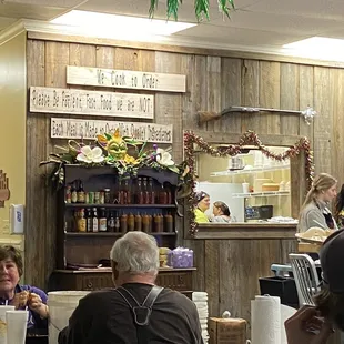 people sitting at tables