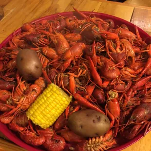 Boiled Crawfish, Potatoes and Corn.!