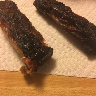 Dried out ribs from Cajun Shotgun House in Greenville,Ms