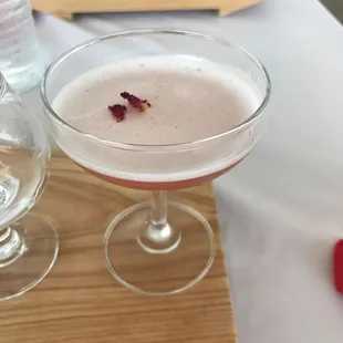 NOLA Rose - complimentary cocktail with tasting. Pretty &amp; Delicious!