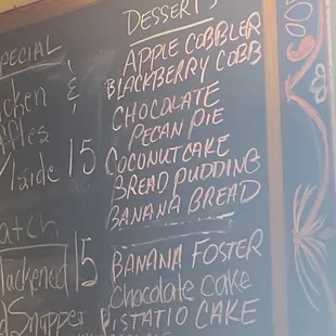 The dessert menu is quite impressive. Try not to be disappointed that pistachio is spelled incorrectly because it won't matter AT ALL!