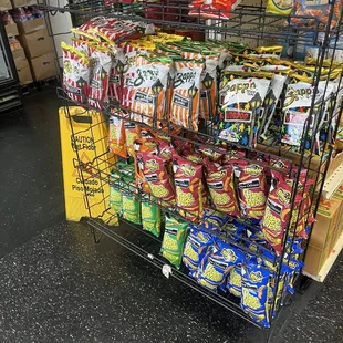 a cart full of chips