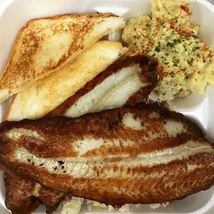 grilled fish plate
