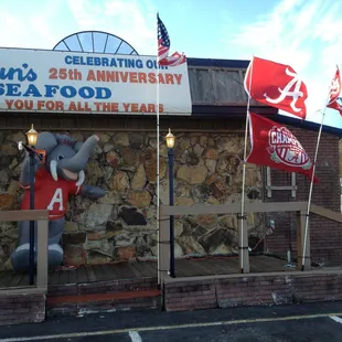 the front of the restaurant