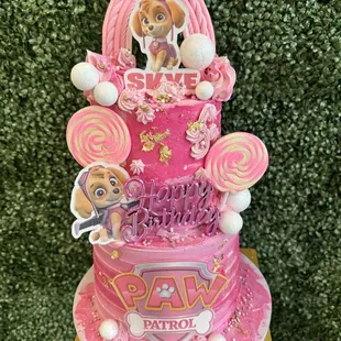 2 tier Skye from Paw Patrol