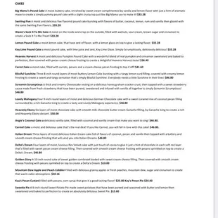 Cake Affect Menu