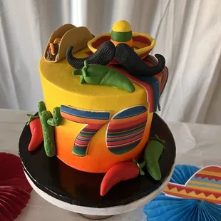 Customized cake, 5 de mayo theme