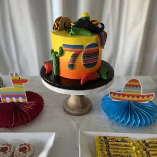 Customized cake, 5 de mayo theme
