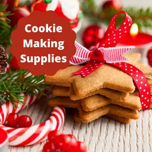 Complete line of cookie making supplies.