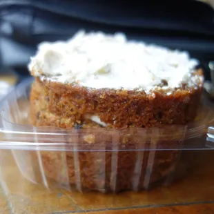 Carrot Cake with fresh Pineapple and Pecans filled and iced with Cream Cheese Buttercream