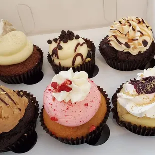 a box of cupcakes