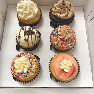 6 Assorted Cupcakes