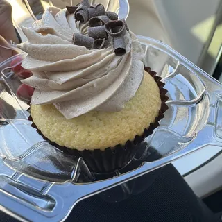 Birthday Cupcake with Chocolate Buttercream