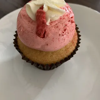 Strawberries and Cream Cupcake